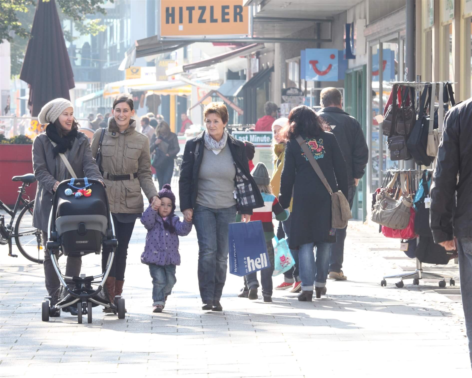 Einkaufen in der Marktler Straße in Burghausen