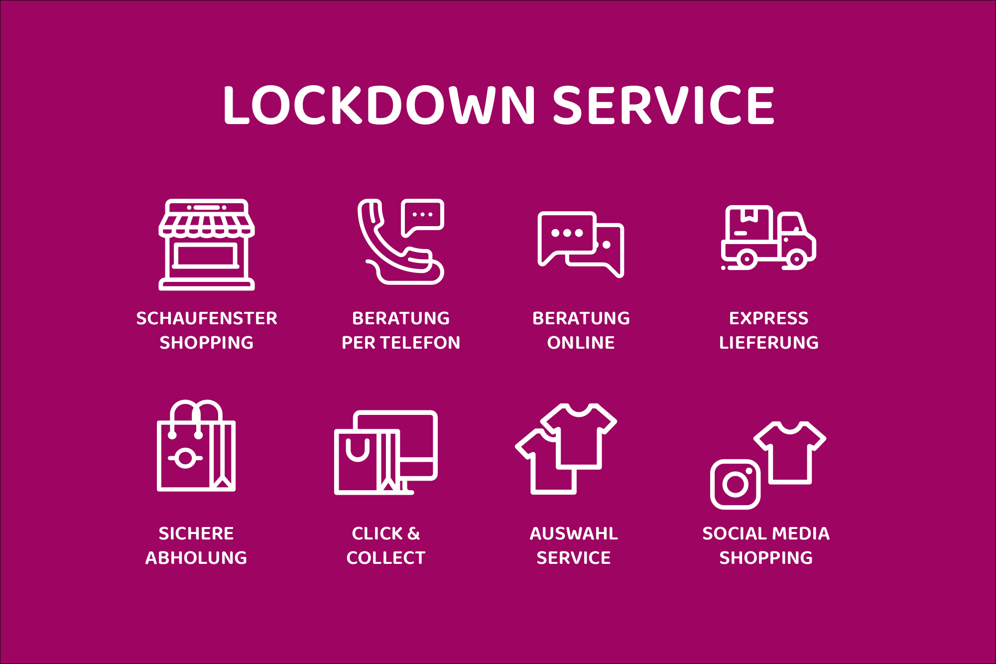 Icons des Lockdown-Services