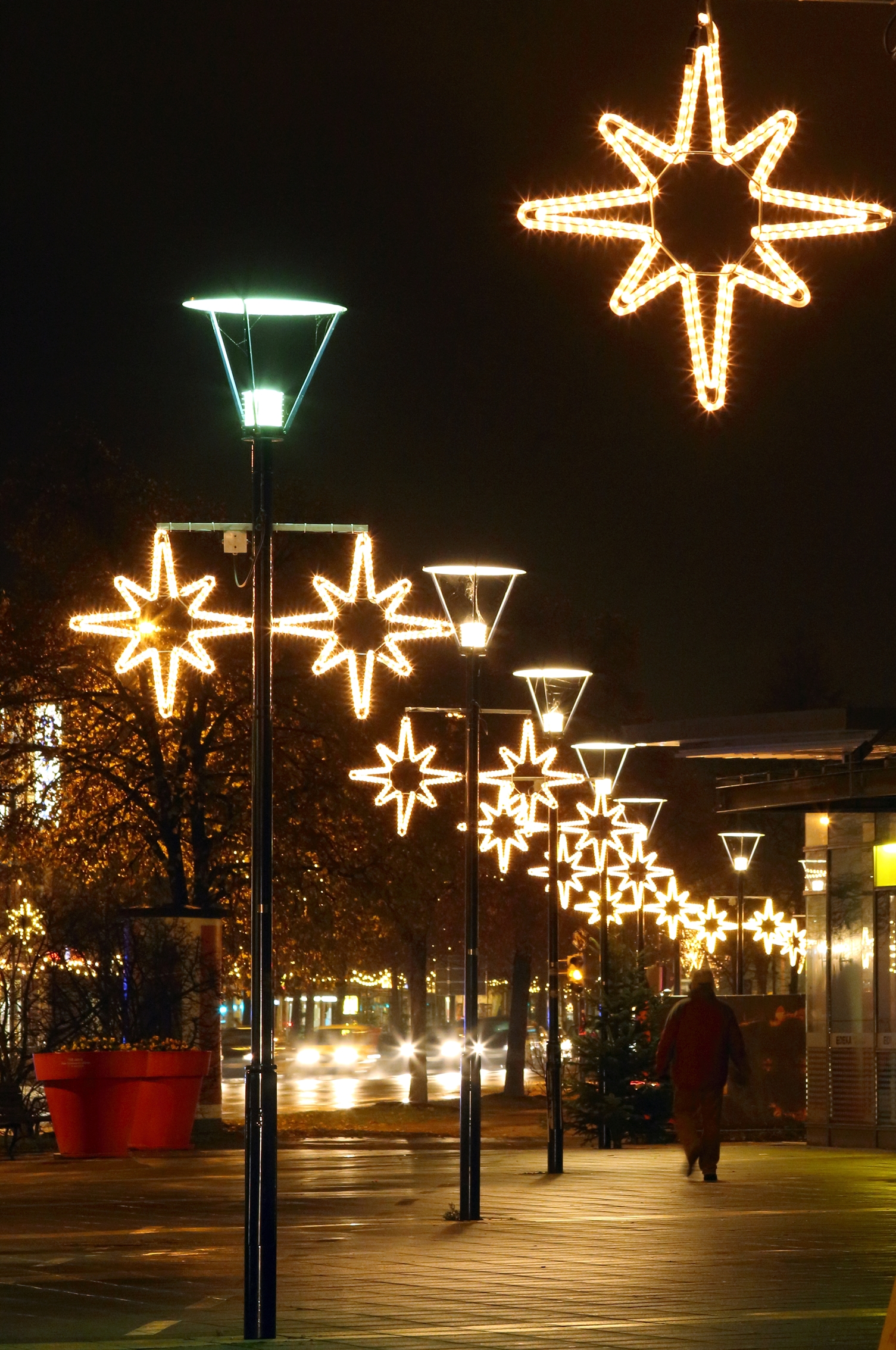 Die Burghauser Weihnachtsbeleuchtung