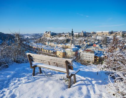 Altstadt und Burg im Winter