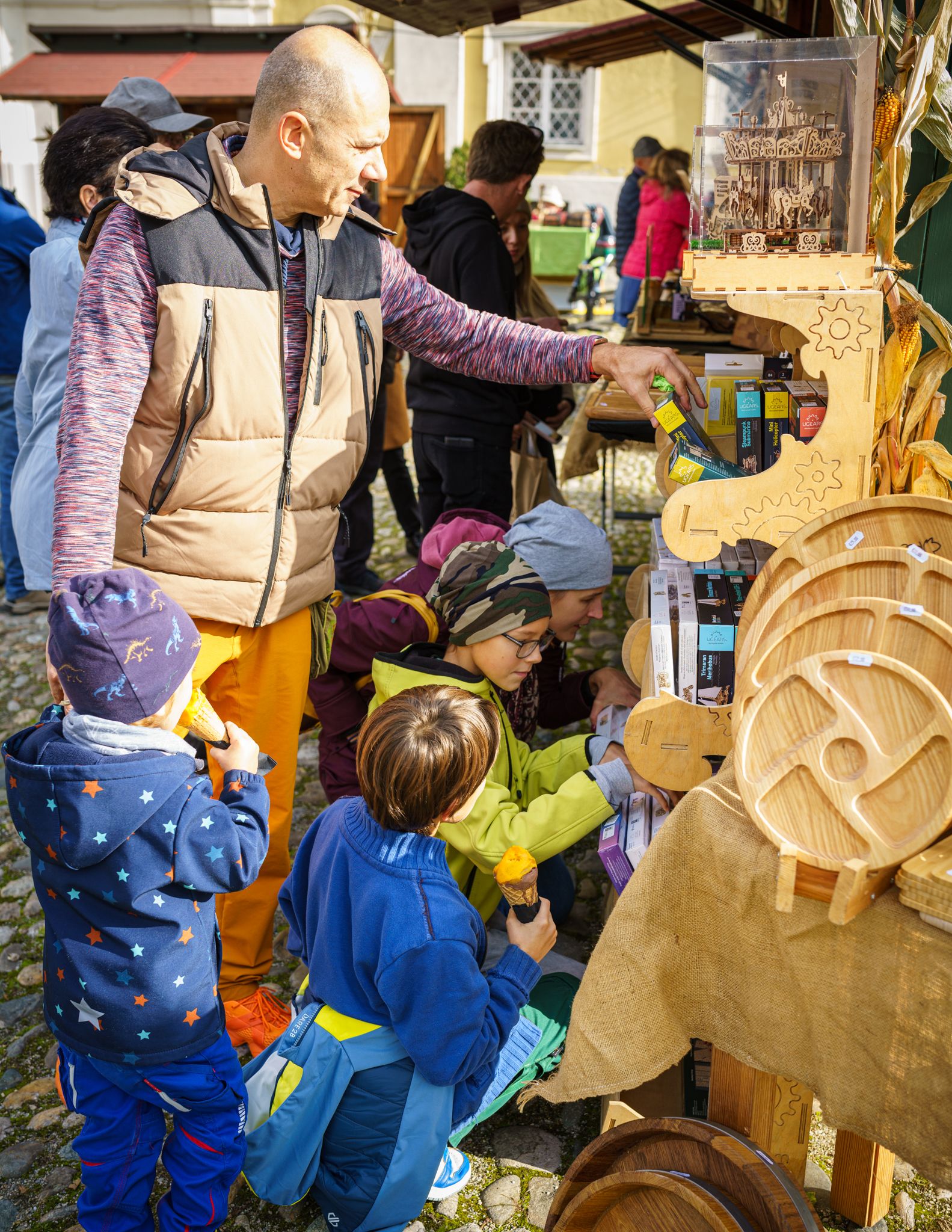 Warenangebot beim Gallimarkt