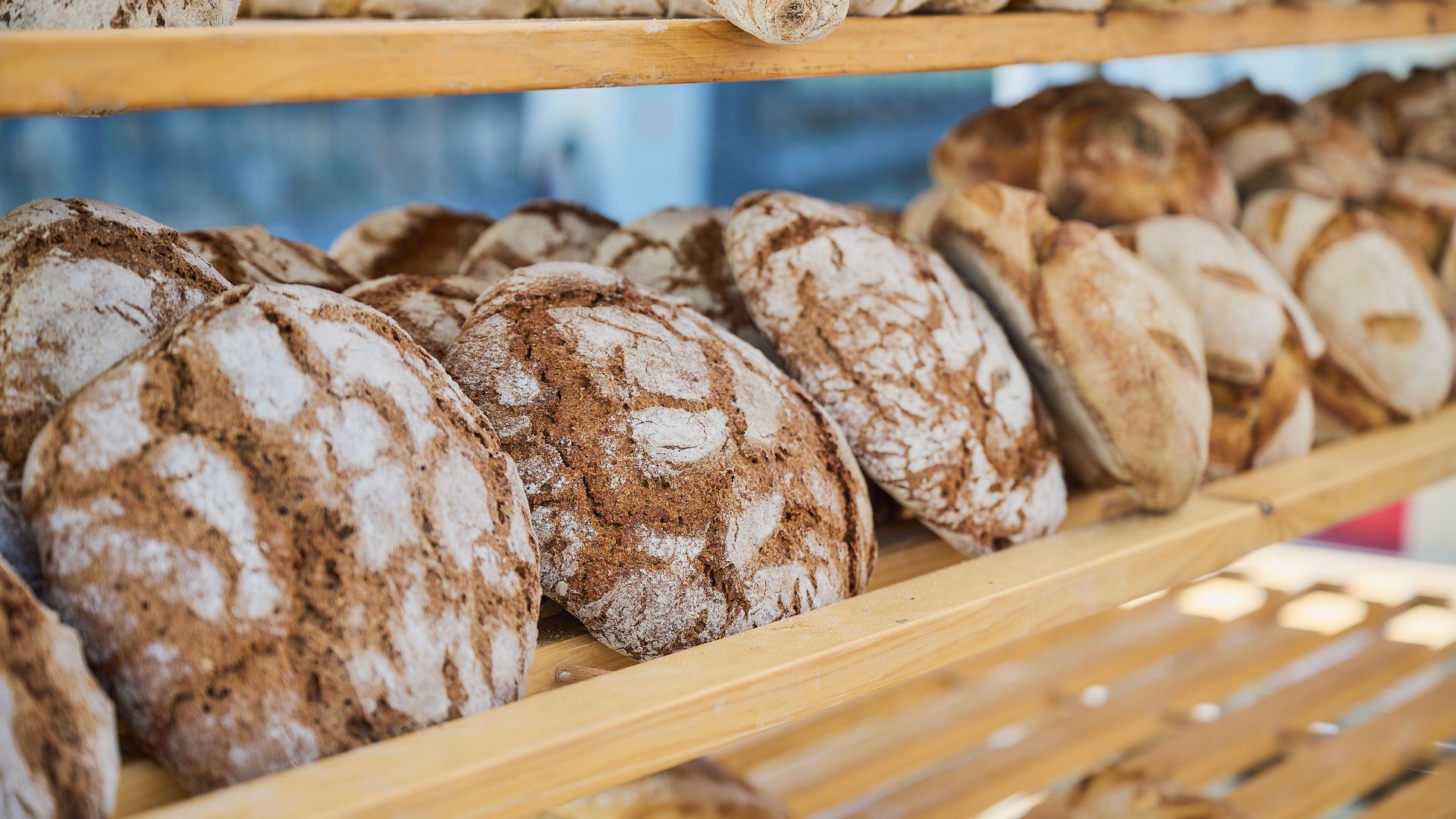 Frisches Brot beim Brotfest