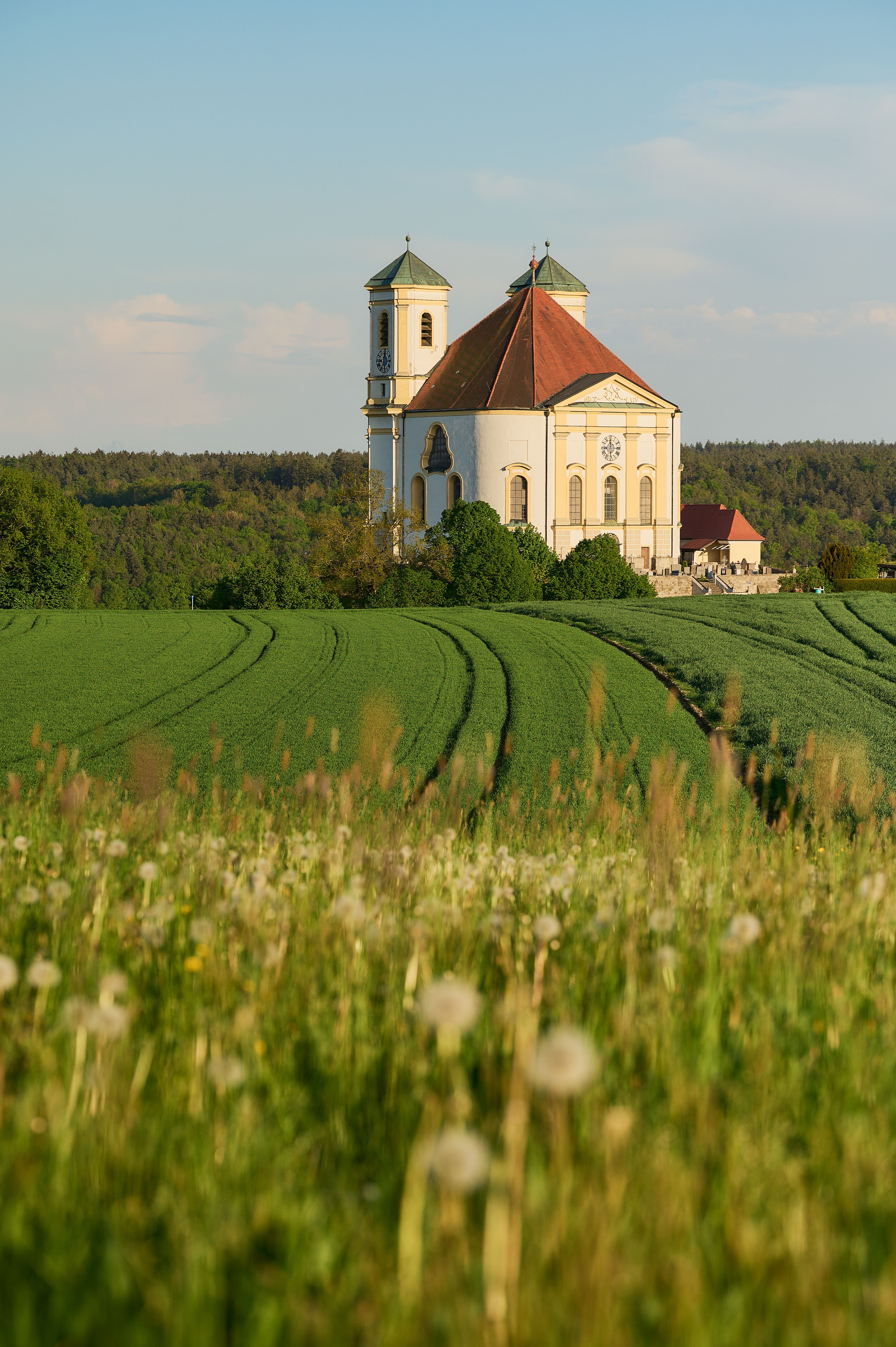 Wallfahrtskirche Marienberg bei Burghausen. 